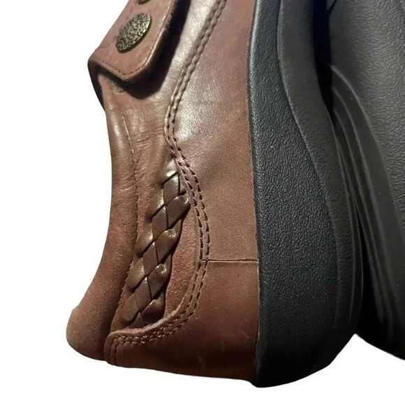 Aetrex Karina monk strap brown leather slip in with strap size women’s size 9.5 - Picture 5 of 11